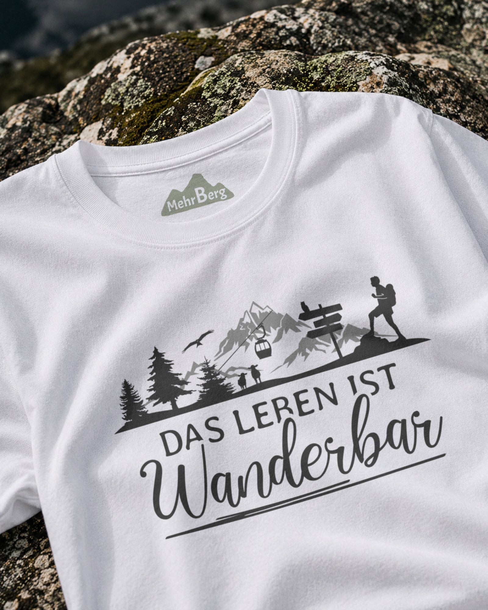 Das Leben ist Wanderbar Herren Premium Bio T-Shirt