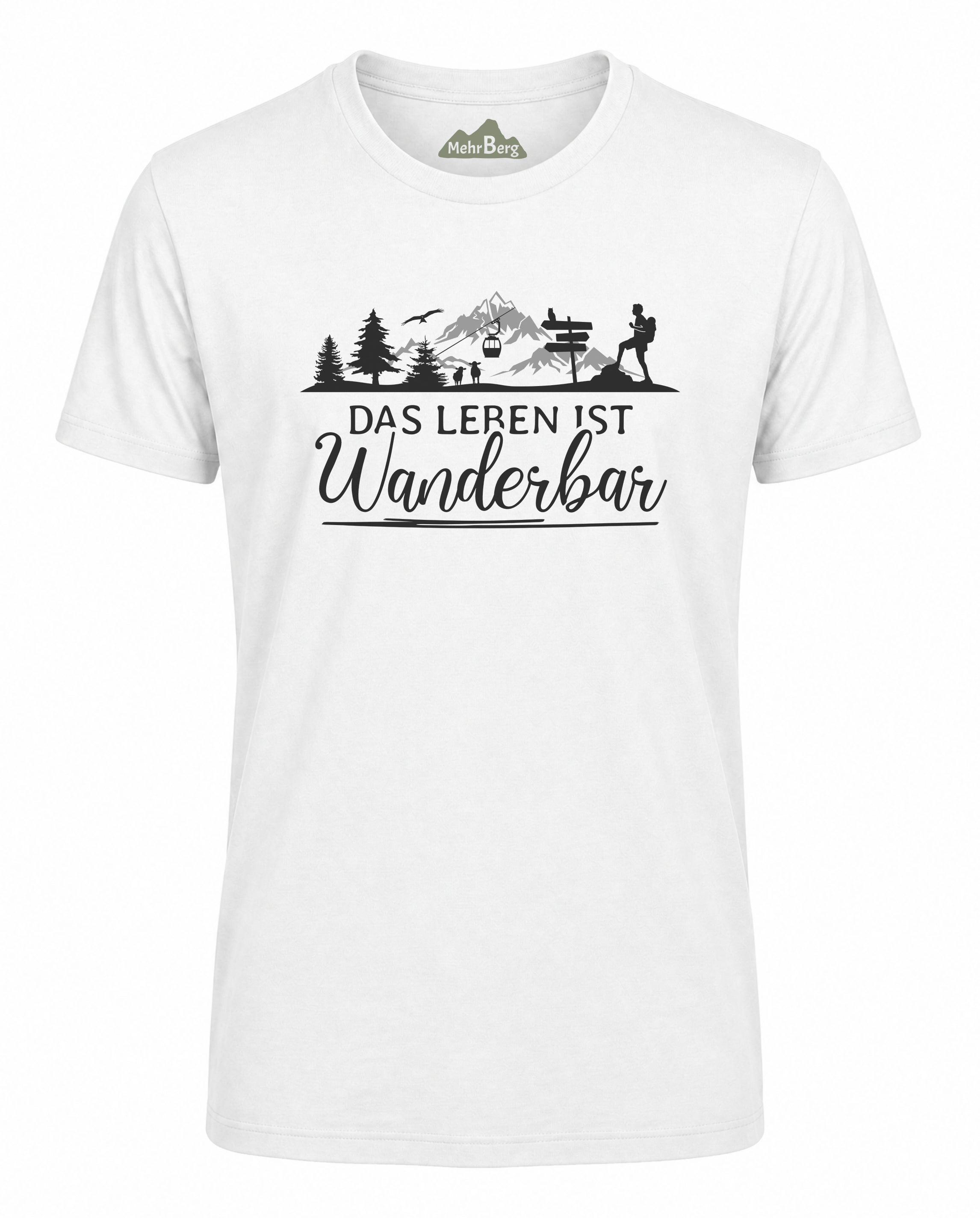 Das Leben ist Wanderbar Herren Premium Bio T-Shirt