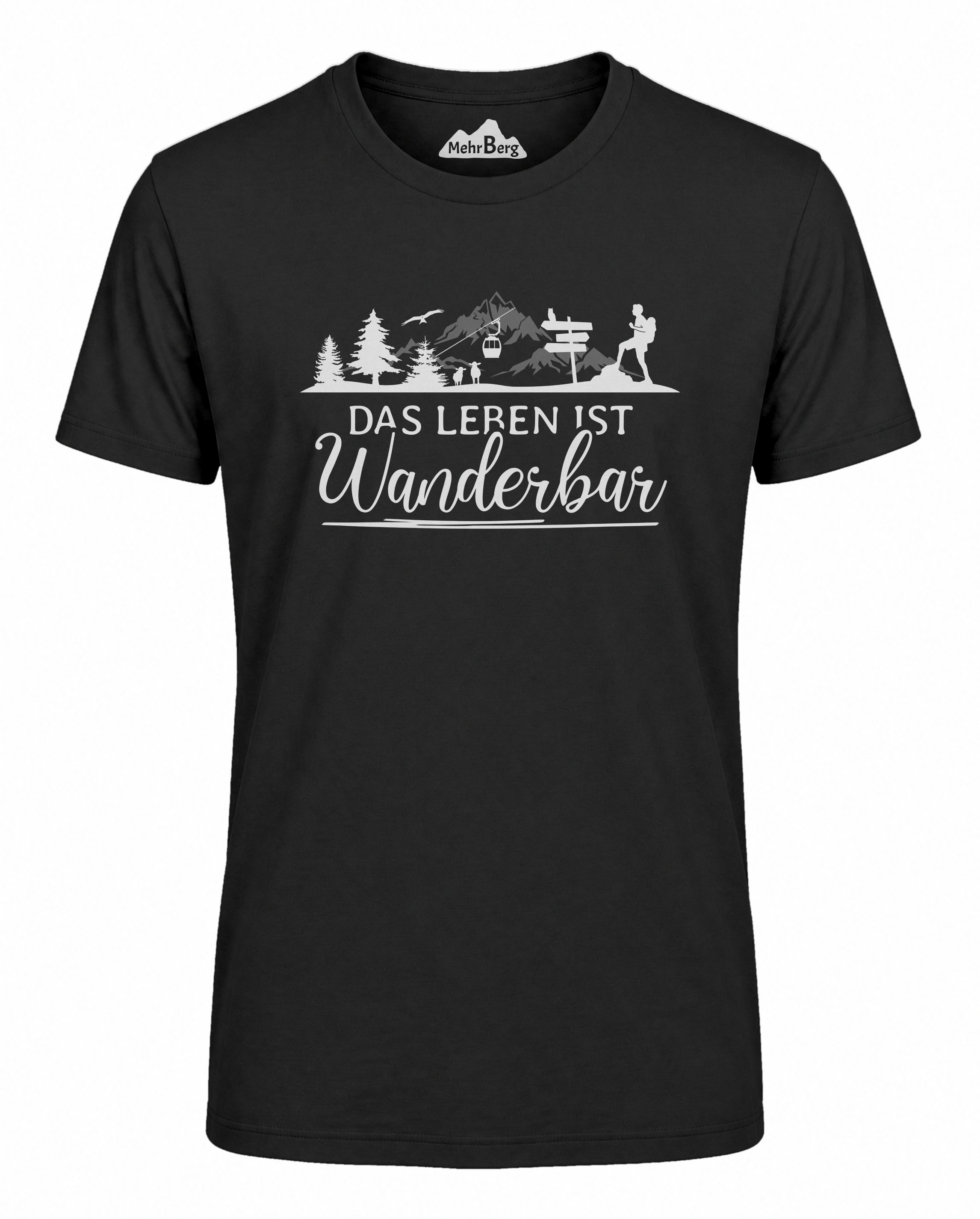 Das Leben ist Wanderbar Herren Premium Bio T-Shirt