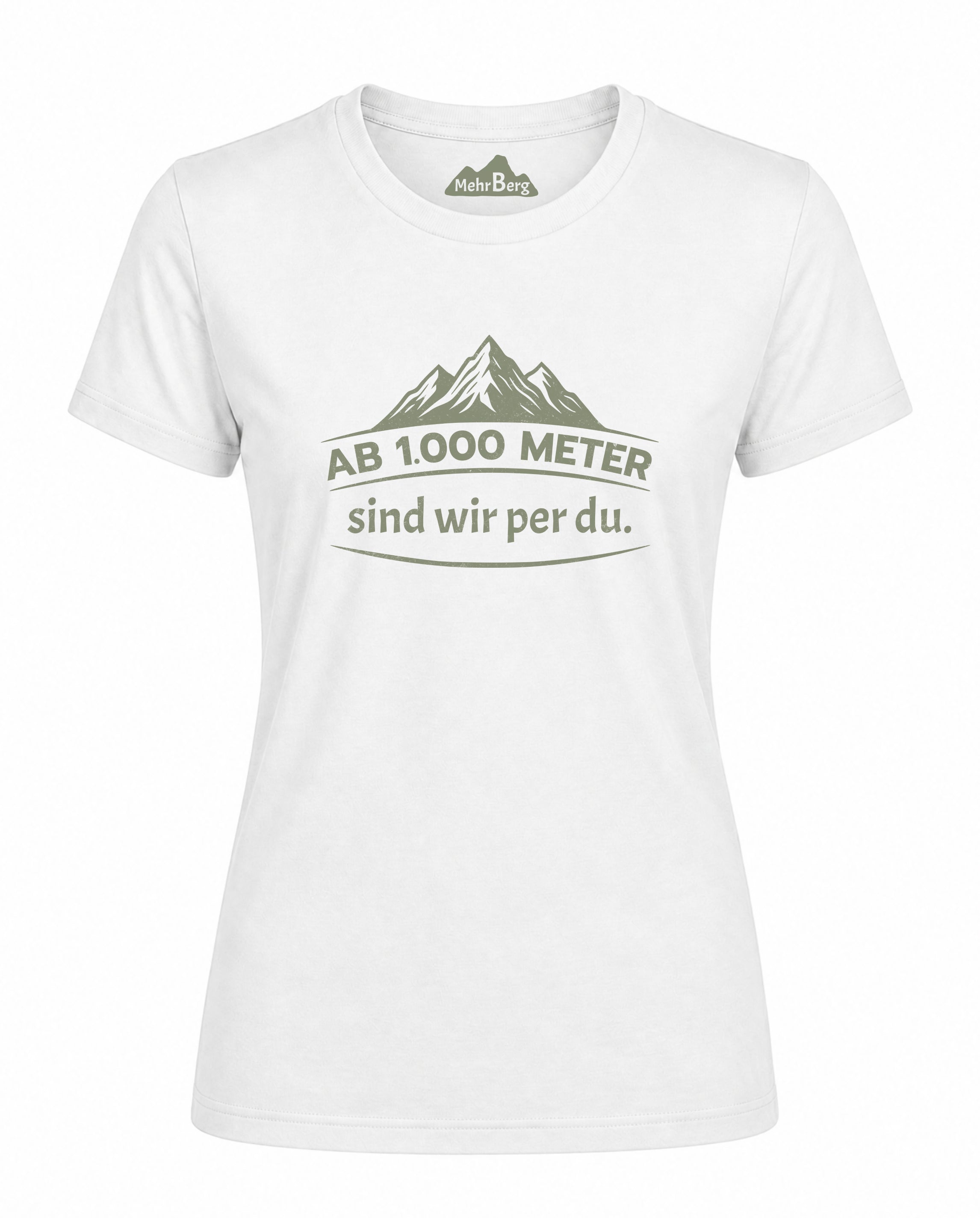 Ab 1.000 Meter sind wir per du. Damen Premium Bio T-Shirt