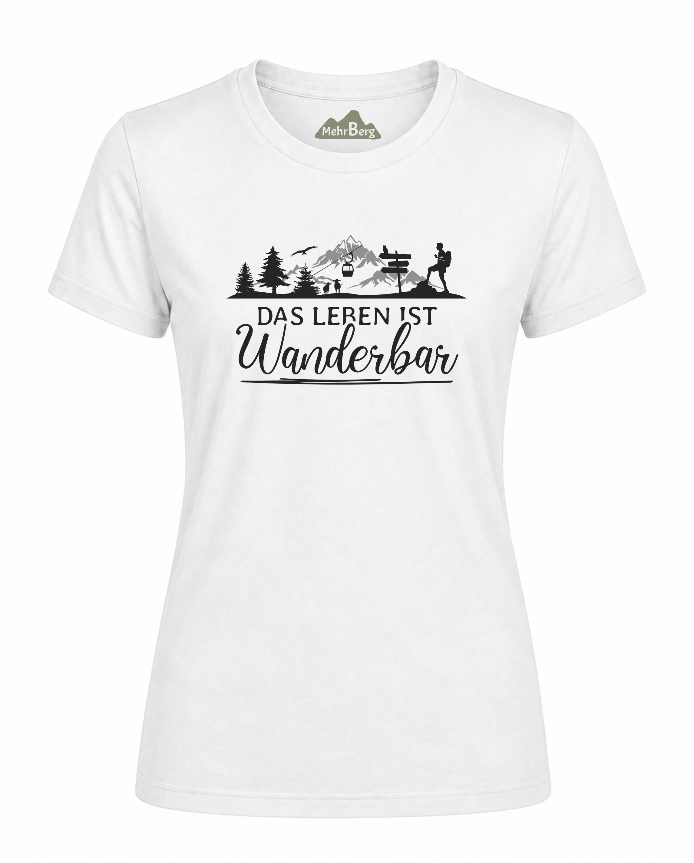 Das Leben ist Wanderbar Damen Premium Bio T-Shirt